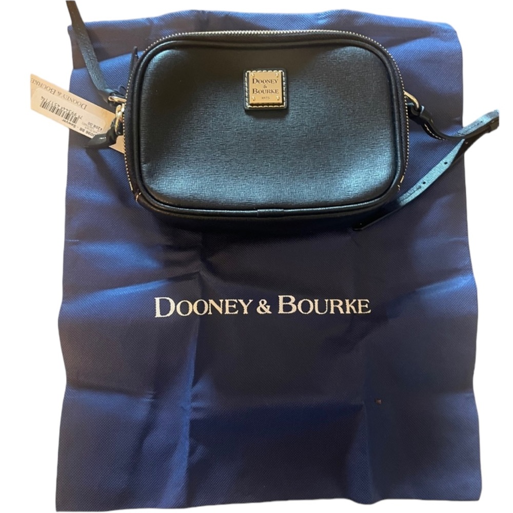 NWT DOONEY & BOURKE SAWYER SAFFIANO BLACK CROSSBODY BAG - Picture 4 of 10